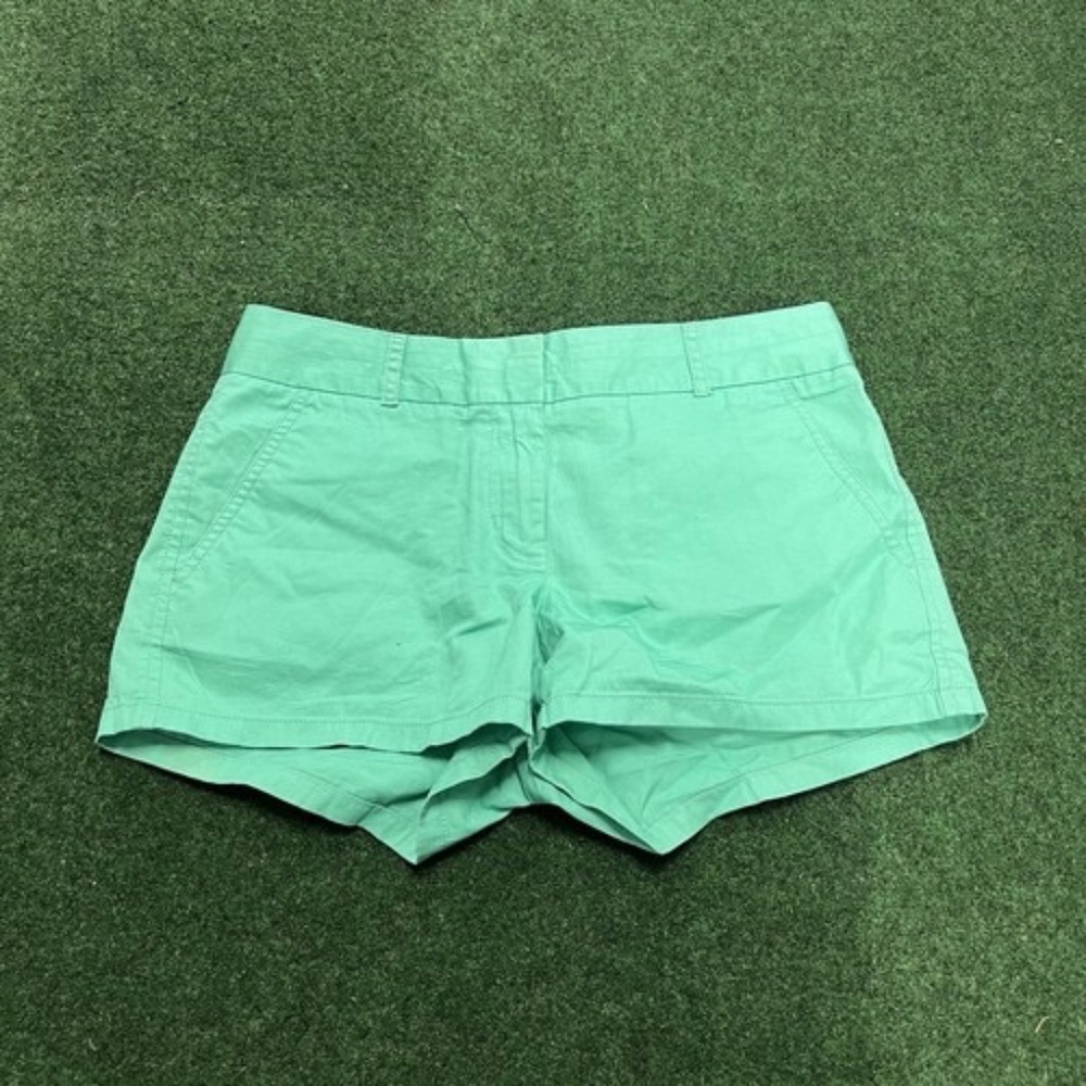 J. Crew Chino Shorts, Aqua Green, Size 6